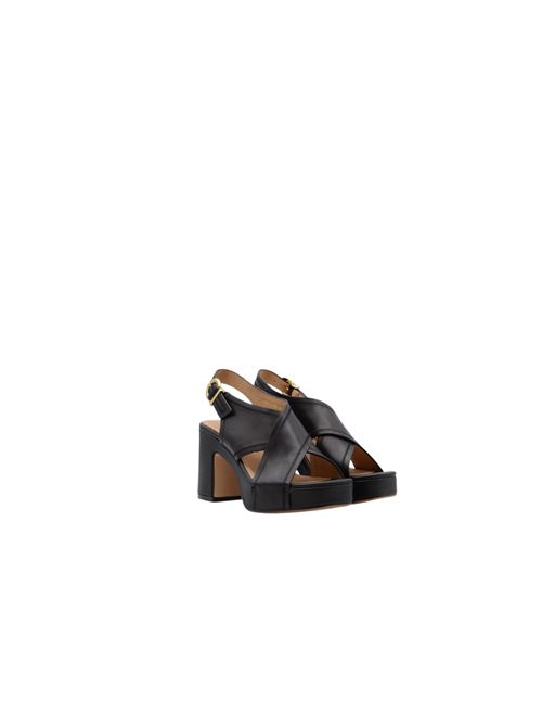 SANDALO INCROCIO T.90 PLATEAU JANET & JANET | 651PBLK